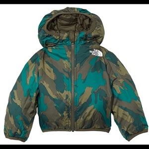 North face camouflage coat